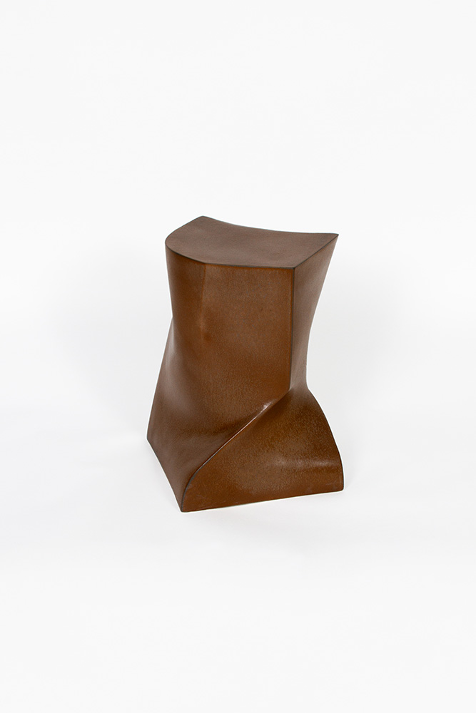 Tabouret Corten impression 3D de céramique Jean-Baptiste Lenglet