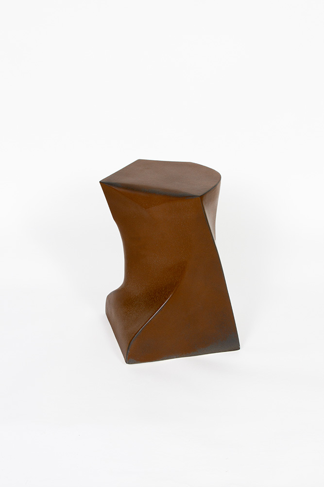 Tabouret Corten impression 3D de céramique Jean-Baptiste Lenglet