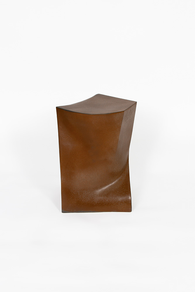 Tabouret Corten impression 3D de céramique Jean-Baptiste Lenglet